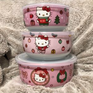 Hello Kitty Pink Tupperware Set of 3!! BUNDLE, BNWT